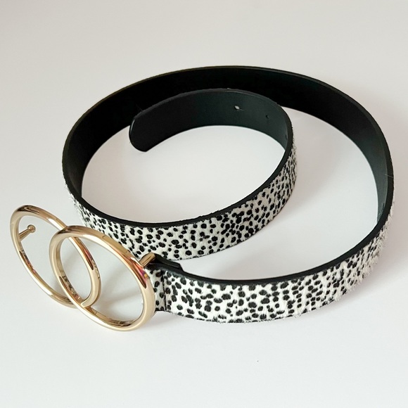 LIKE NEW 🐆 ASOS animal print double gold circle waist / hip belt. - Picture 4 of 9